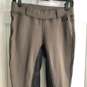 Womens Fleece dark tan Kerrits riding pants M